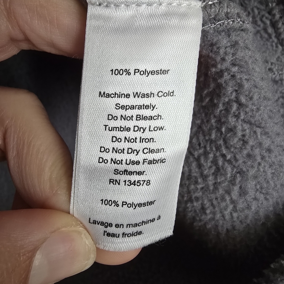 Vineyard Vines Sherpa Harbor 1/2-Zip Pullover Gray - Picture 5 of 5